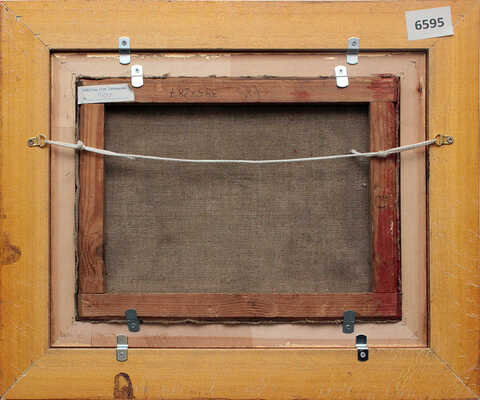 Кустодиев Борис Михайлович. Интерьер избы  